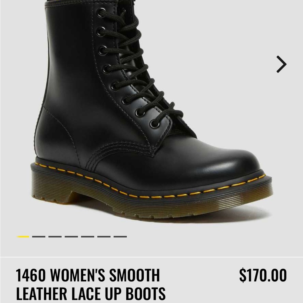 Dr. Martens 1460 WOMEN'S SMOOTH LEATHER LACE UP BOOTS